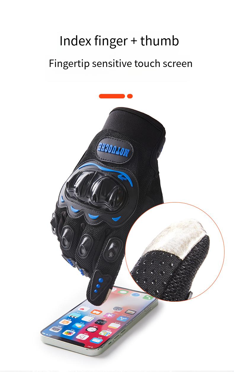 Guanti da ciclismo invernali per quattro stagioni, da uomo, antiscivolo, touch screen, fuoristrada, anti-collisione, caldi_voghion.com