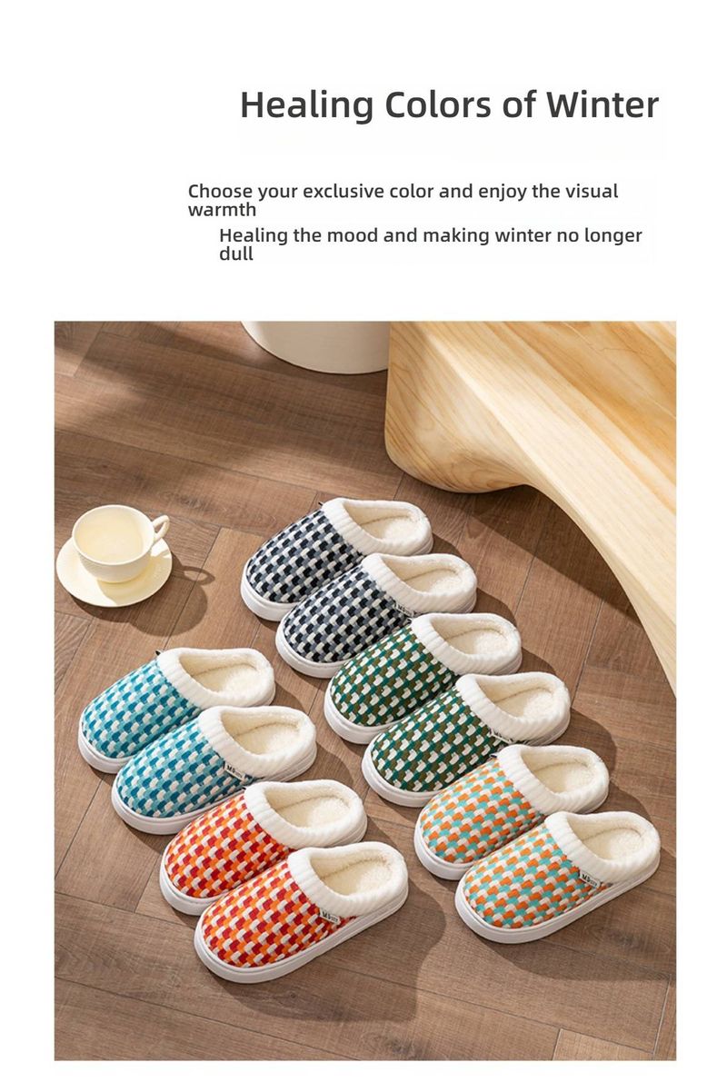 Pantofole da casa in pile di peluche da uomo e da donna - Scarpe invernali da interno ultra morbide con suola in PVC antiscivolo, comode e calde per la casa, unisex_voghion.com