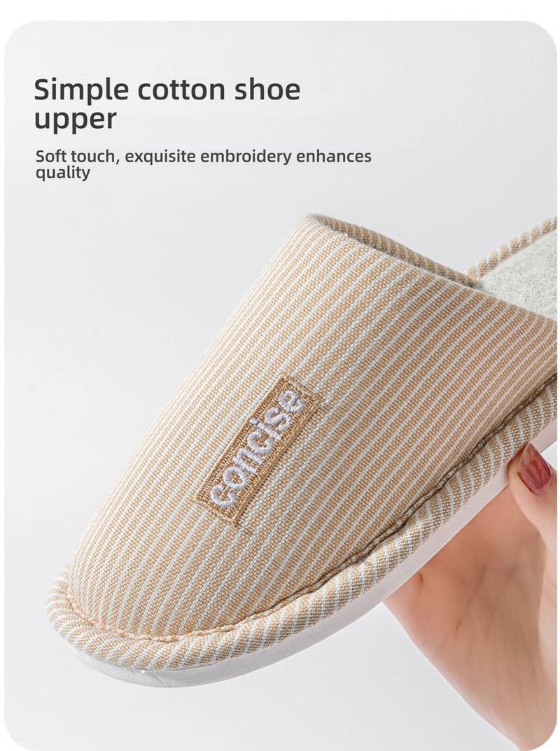 Cozy Fleece-Lined Slippers For Women & Men - Warm Winter Indoor Shoes With Anti-Slip Sole, Soft Home Footwear For Cold Floors, Couple Matching Set_voghion.com
