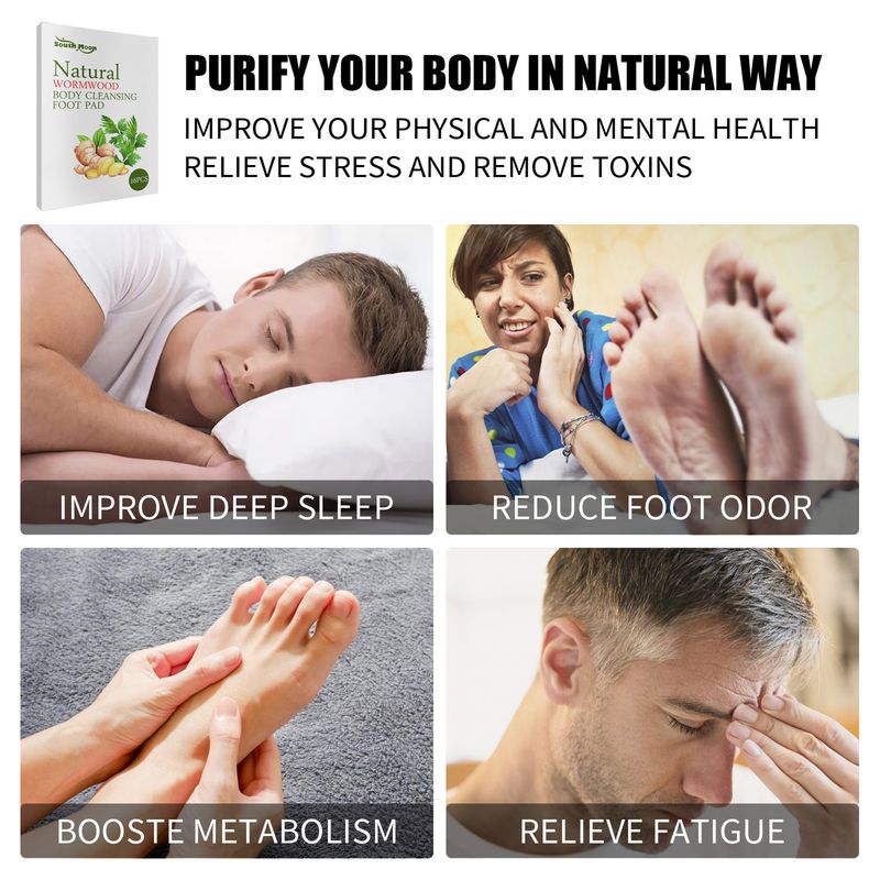 16Pcs Fuß Patch Natürliche Verbessern Immunität Pflanzenextrakte Wermut Körper Detox Fuß Pad Für Reise_voghion.com