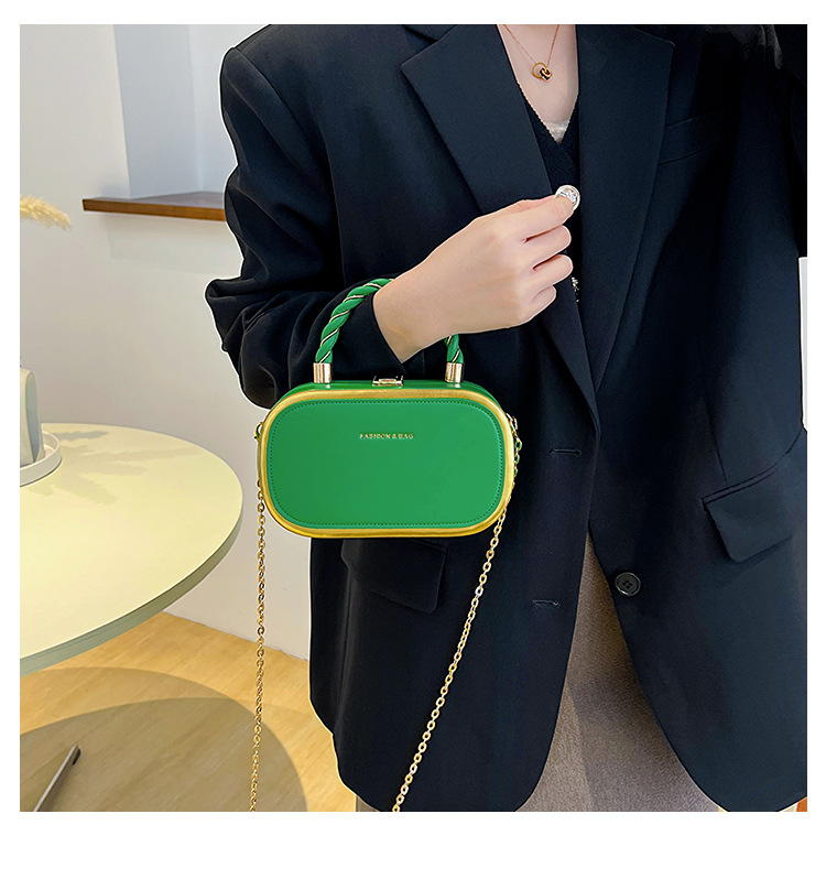 Borsa dal design di nicchia transfrontaliero Borsa da donna di nuova moda primavera semplice Borsa a mano con catena diagonale con una spalla_voghion.com