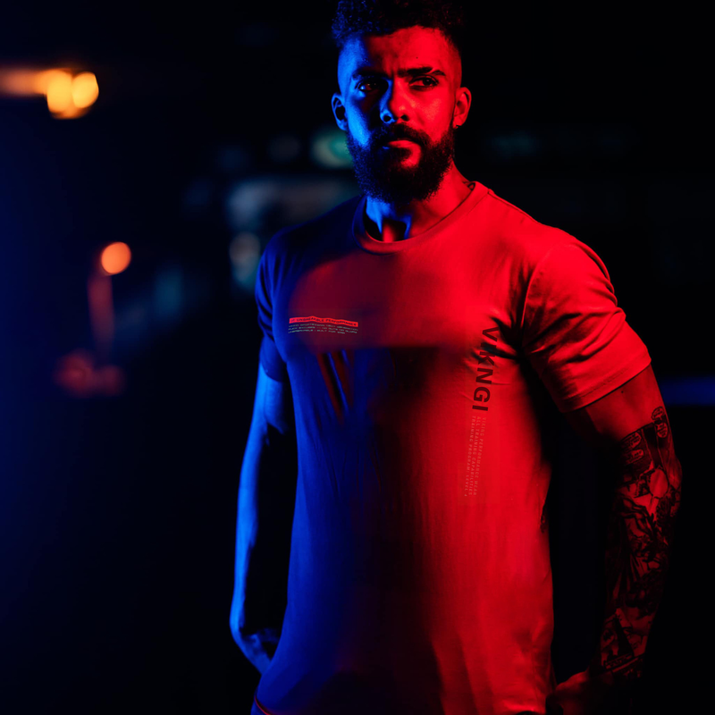 Muscle Spring/Summer Brothers Hombres Deportes Ocio Correr Gimnasio Entrenamiento Algodón Elástico Slim Fit Camiseta de manga corta_voghion.com