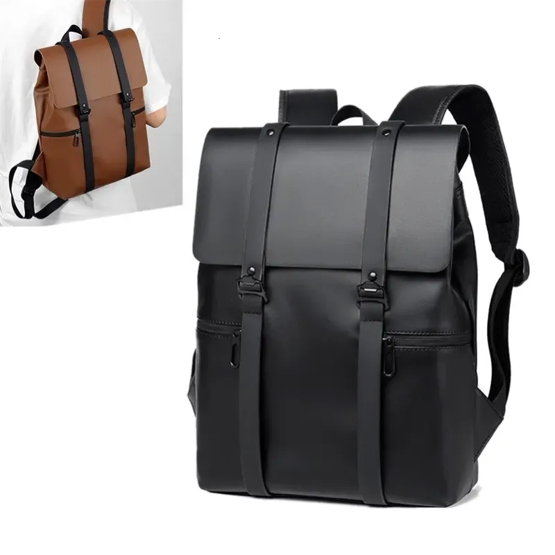 Zaino da uomo, zaino da giorno, borsa a tracolla, borsa per studenti, in pelle PU, per computer portatile, da viaggio, per lavoro, scuola, libri_voghion.com