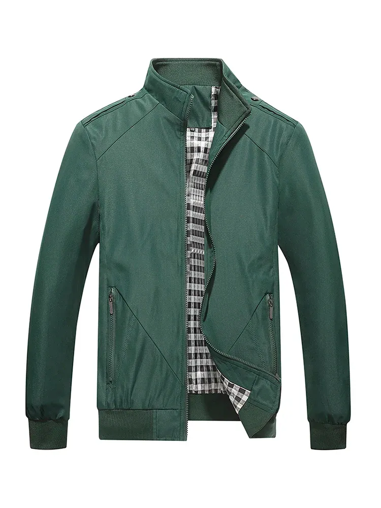 Hochwertige Bomberjacke für Herren, fest, lässig, Frühling/Herbst, Oberbekleidung, Mandarin-Sportbekleidung, Herrenjacken für Herren, M-5XL, 6XL, 7XL_voghion.com
