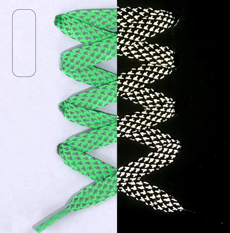 Accessori per scarpe, attrezzatura per la corsa notturna luminosa bifacciale, scarpe sportive bianche, scarpe da basket, colore bianco e nero_voghion.com
