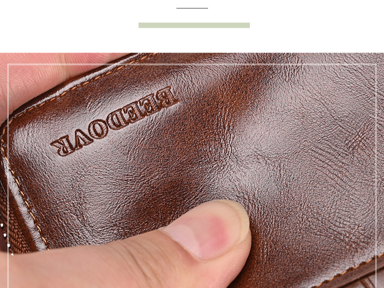 Herrväskor Fabriksförsäljningsplånbok Herr Anti-stöld Svep Multi Card Slot Dollar Kort plånbok RFID grossist_voghion.com