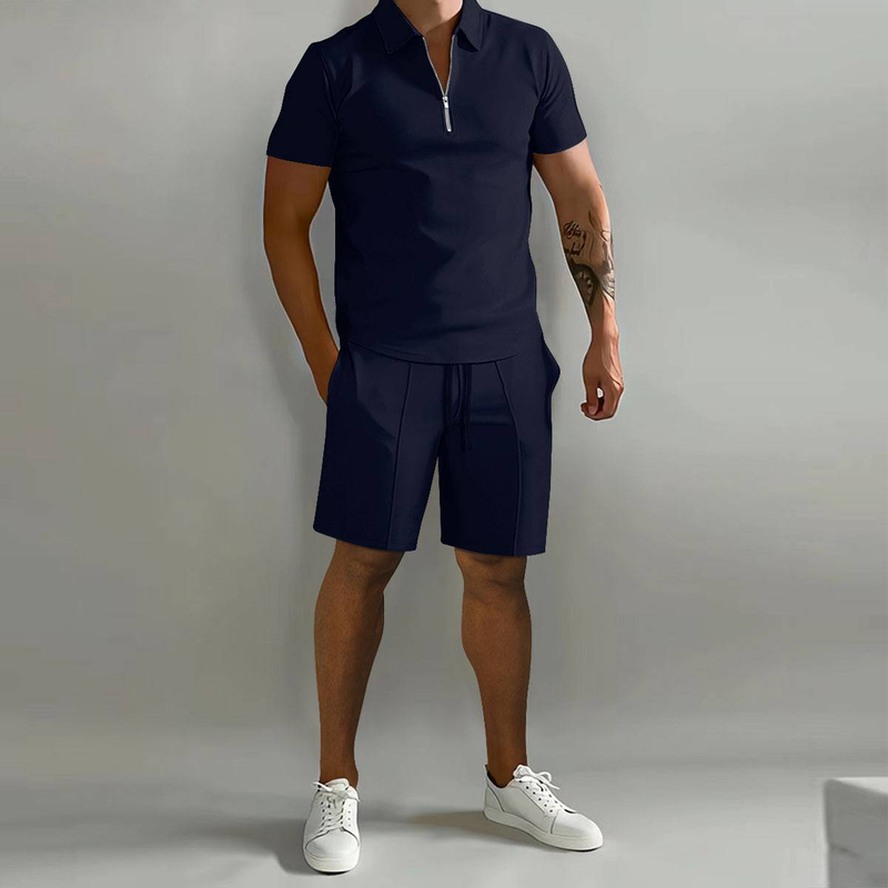 Neu Sommer männer Casual Lose Kurzen ärmeln Kurze-shorts Sportswear Set_voghion.com