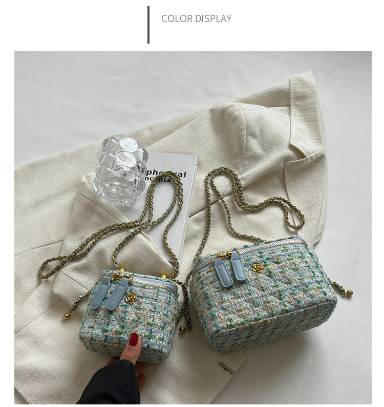 Fabric Mini Chain Bag Female Niche Design Box Small Square Bag Versatile Crossbody Bag_voghion.com
