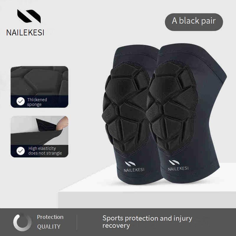 Breathable Kids Knee Pads For Basketball & Soccer, Lightweight Lycra Protective Gear With Honeycomb Padding, Non-Slip Design_voghion.com