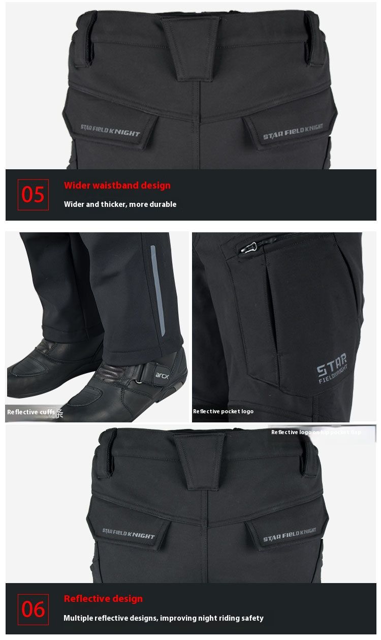 Pantalones reflectantes para motociclistas, para hombre y mujer: impermeables, antideslizantes y térmicos, ideales para desplazamientos urbanos y aventureros._voghion.com