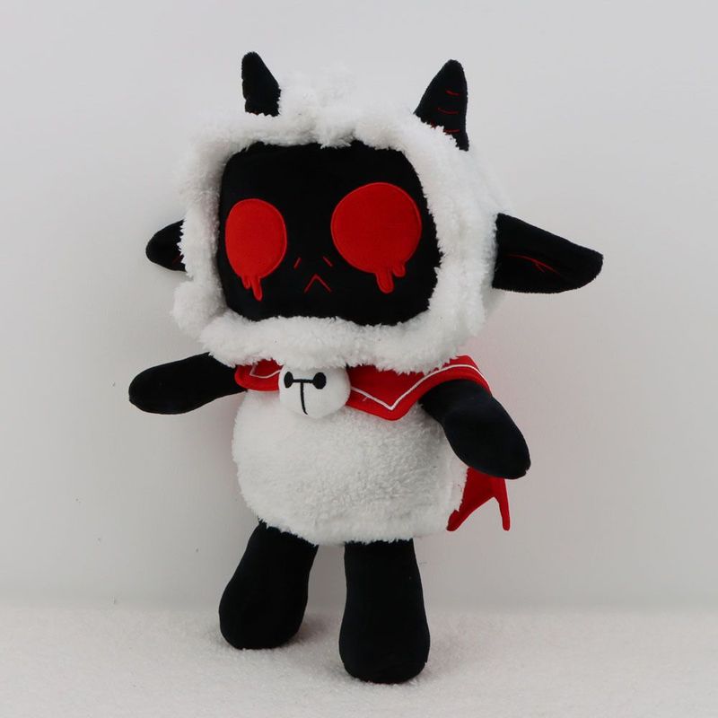 And Cuddly Soft Cult Of The Lamb Black Lamb Plush Toy Fans Game For_voghion.com