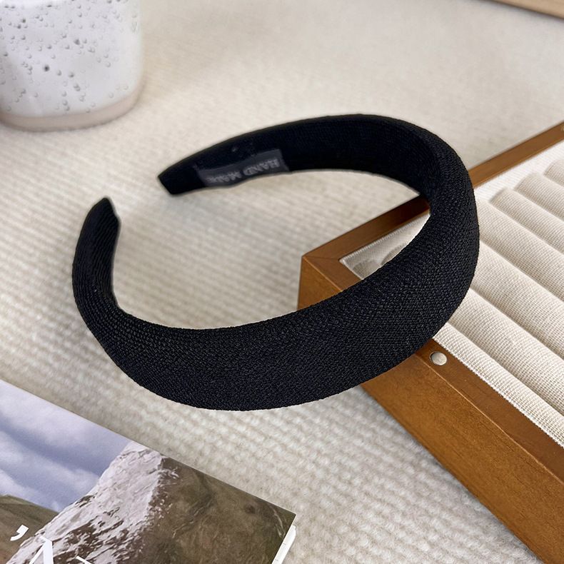 Farbblock-gewebtes Stirnband Herbst Winter Vielseitiges High-End-Haarband für Frauen Süßes Haar-Accessoire im neuen Stil_voghion.com