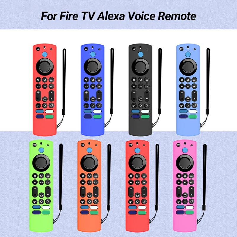 Xinweiqing Protective Case All-inclusive Soft Silicone Control Cover Replacement for Frie TV Alexa Voice Remote_voghion.com