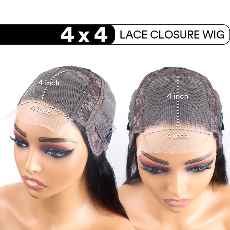 hot selling 360 Brazilian Human Hair For Women Straight Front 5x5 Closure Wig 13x6 Hd Lace Pre Plucked Bob Wigs_voghion.com