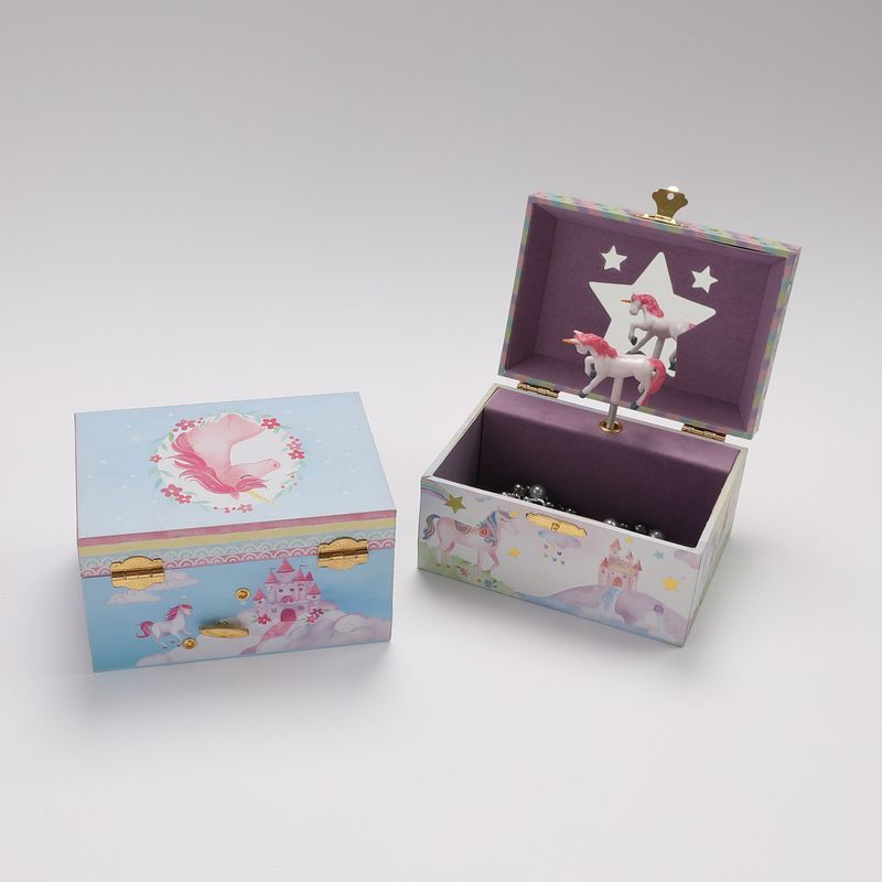 Çocuk Müzik Kutusu Yeni Yıl Doğum Günü Hediyesi Çok İşlevli Mücevher Kutusu Müzik Kutusu Karikatür Saklama Kutusu_voghion.com