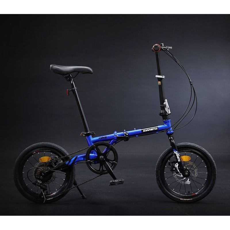 Zoll Faltbares Fahrrad Ultraleichtes tragbares Kinderfahrrad für Erwachsene Unisex Student Kleines Rad_voghion.com