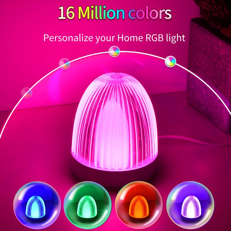 USB Smart Dimming Color Changing Night Light LED with WiFi Remote Control Colorful Atmosphere Lamp Bedside Decorative Table Lamp_voghion.com