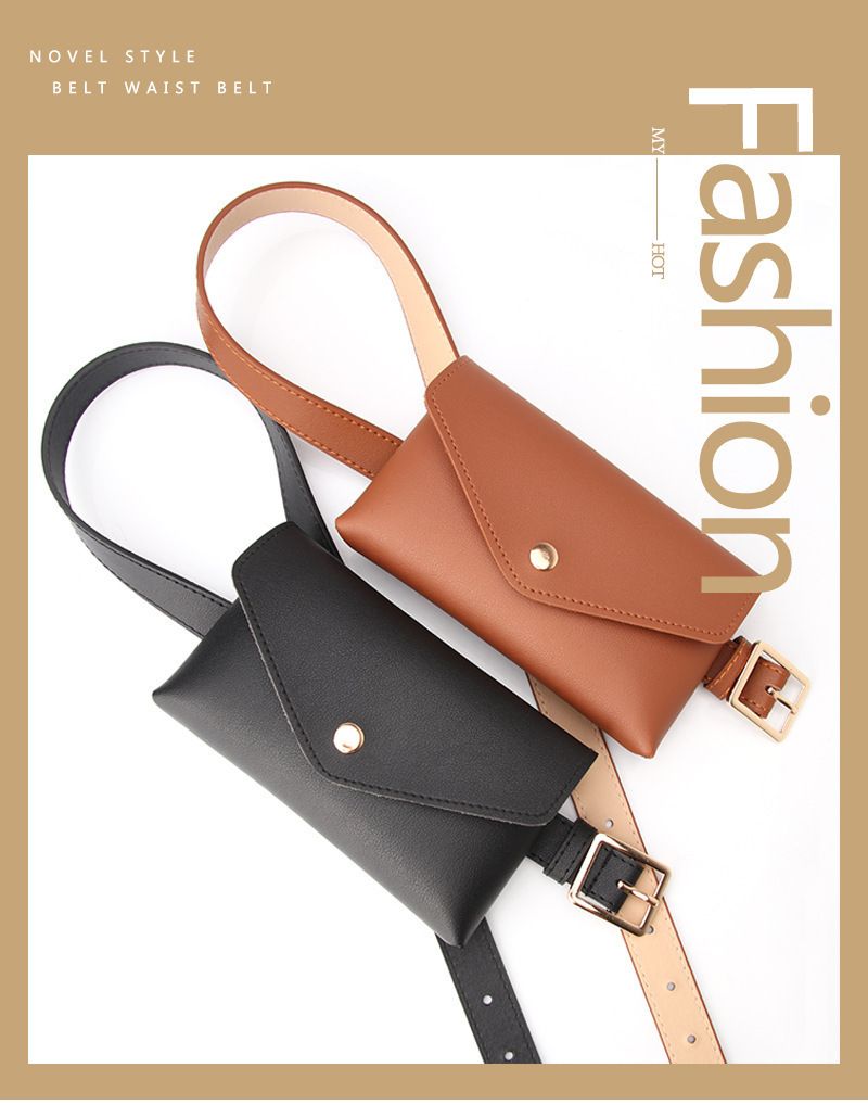 Fashion pin buckle belt Women's belt white wear dress multi-functional waist bag belt factory direct sales_voghion.com