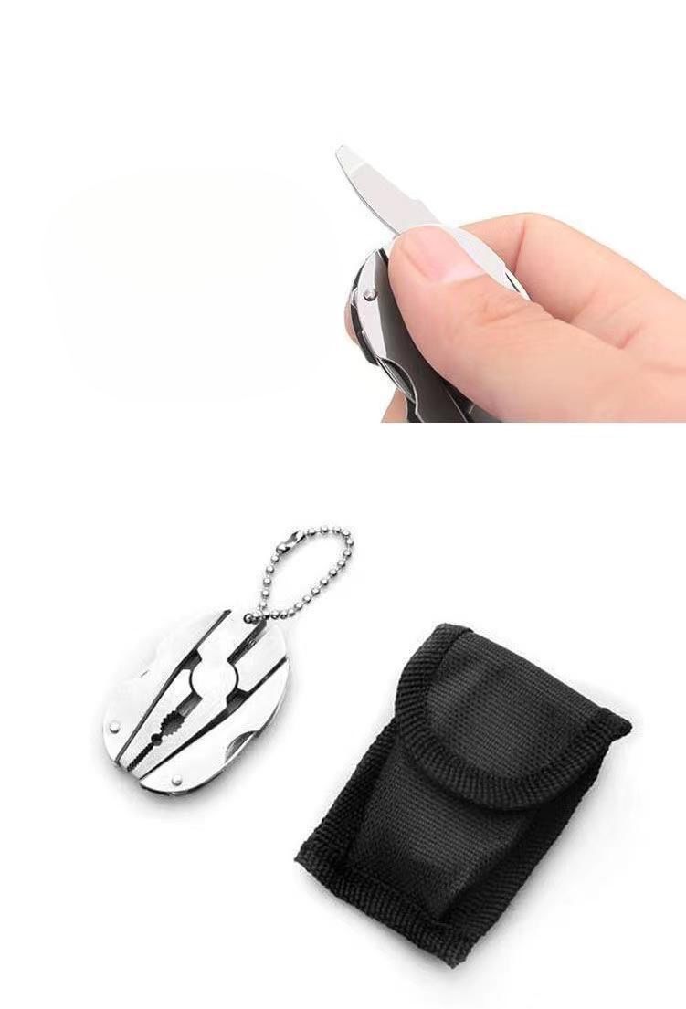【Fan Exclusive Offer】Outdoor Multi-Function Folding Self-Rescue Portable Mini Keychain Pliers_voghion.com