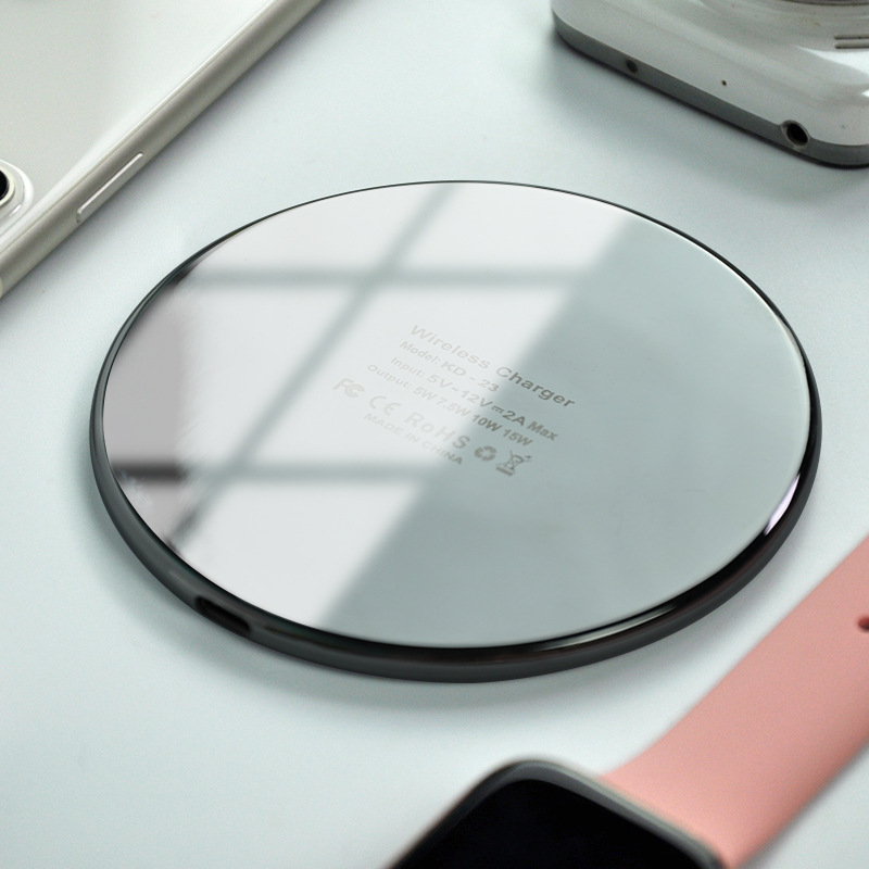 Ny metaloplader 15W hurtig velegnet til Apple 12 trådløs funktion mobiltelefon intelligent opladning_voghion.com
