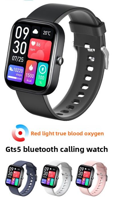 2025 Cross-border GTS5 Smart Watch Heart Rate Blood Oxygen Health Monitoring Sports Bluetooth Call Remote Control_voghion.com