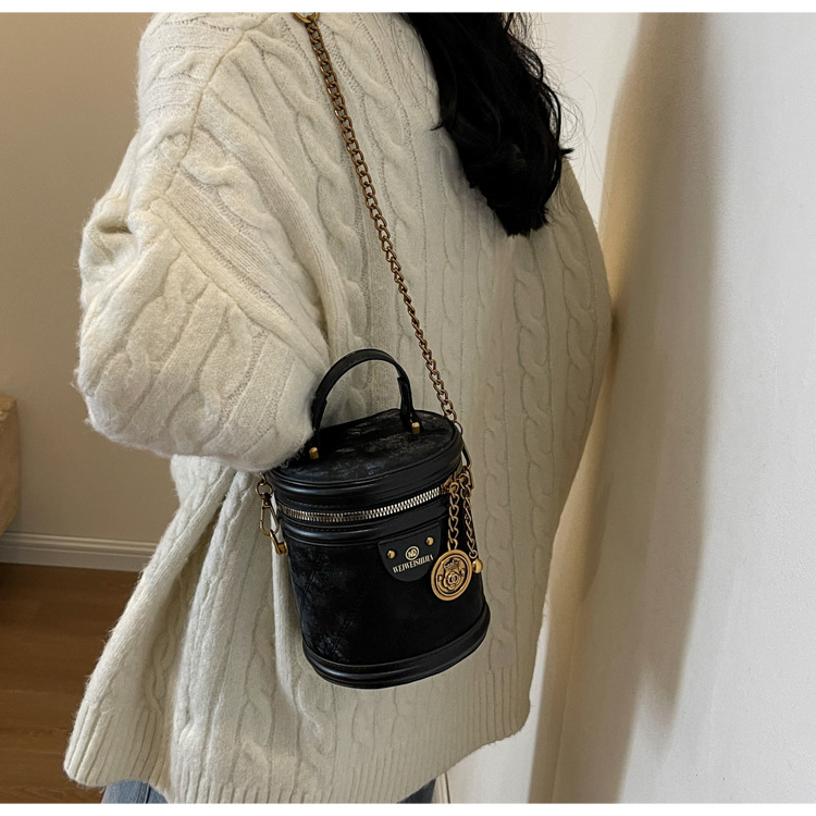 2024 m. Naujas Retro Bucket Krepšys, Universali grandinėlė, Madingas rankinis pečių krepšys, Didelės talpos madingas Crossbody Bag, madingas_voghion.com