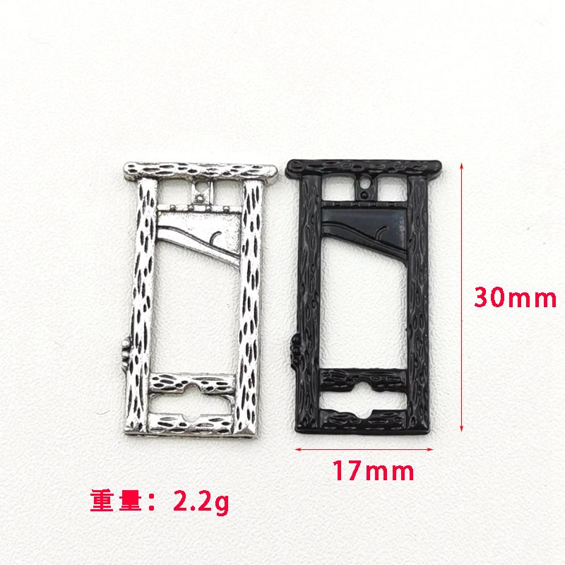 Accessori per gioielli con ciondolo a ghigliottina in lega di zinco adatti per la realizzazione di collane e orecchini_voghion.com