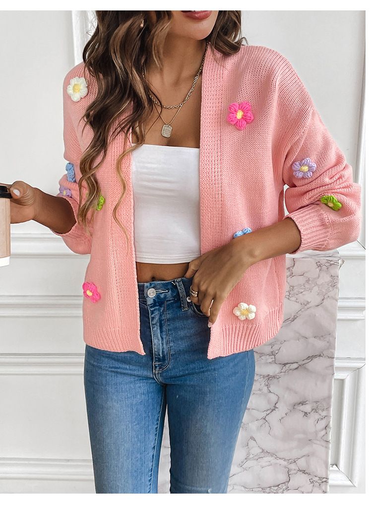 Women's Striped Knitted Cardigan Jacket Fashion Loose Long Halloween Sweater Cardigan_voghion.com