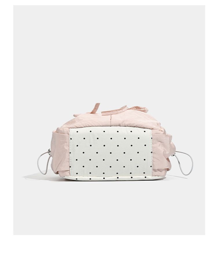 Cute Backpack, Dot Polka Multifunctional 2025 Fall/Winter New Women's Double-Shoulder Bag Versatile Backpack,_voghion.com