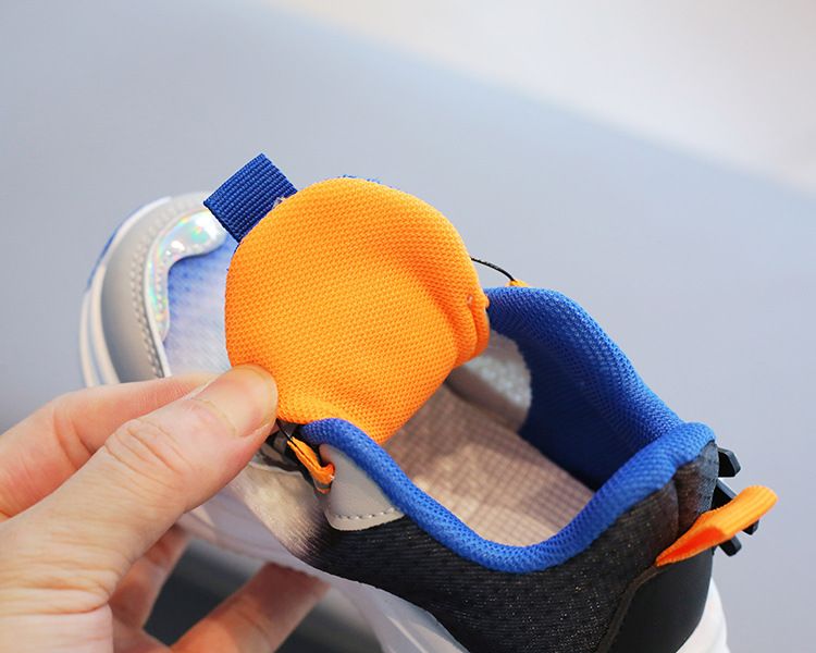 Children's sneaker 2024 spring and autumn boys' casual shoes rotating button girls' running shoes breathable baby mesh shoes single_voghion.com