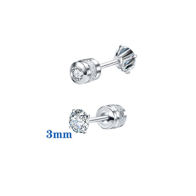 Orecchini a forma di garofano in acciaio inossidabile anallergico con base piatta_voghion.com