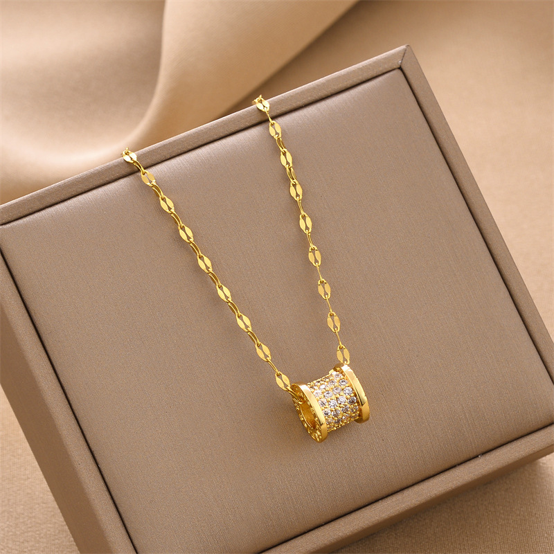 Nuova collana semplice alla moda in acciaio al titanio, pendente in vita, lusso leggero, stile piccolo e popolare,_voghion.com