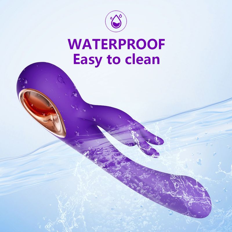 Weibliche G-punkt Starke Vibration Silikon Kaninchen Dual Vibration Massage AV Masturbator Erwachsene Produkte Heißer Verkäufer_voghion.com