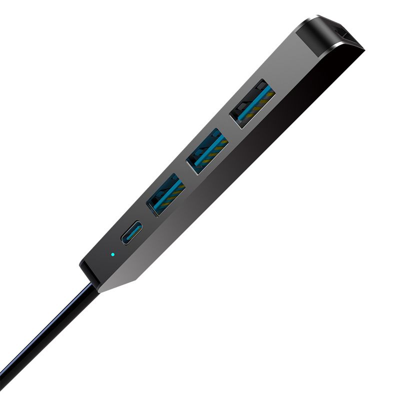 USB C Hub Multiport Adapter 5 in 1 mit HDMI 4K rollenmaschinenlinie typc 3,0 Ports und 100W Power Delivery Qianji HUB 5 in 1 für Laptop MacBook_voghion.com