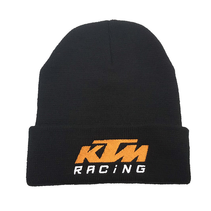 motocross racing knit hat outdoor riding rolled edge autumn and winter wool warm beanie hat_voghion.com