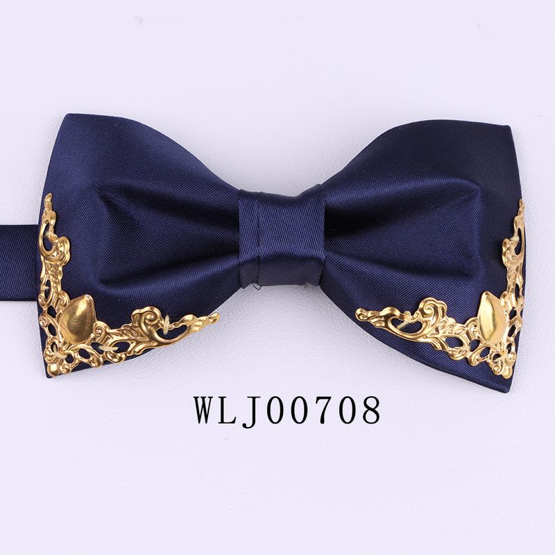 Nuovo per uomo, sposo, matrimonio, bordo in metallo, cravatta a farfalla, accessori per il collo_voghion.com