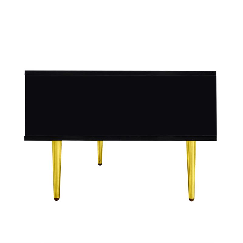 Ensemble meuble TV et table basse noir brillant moderne_voghion.com