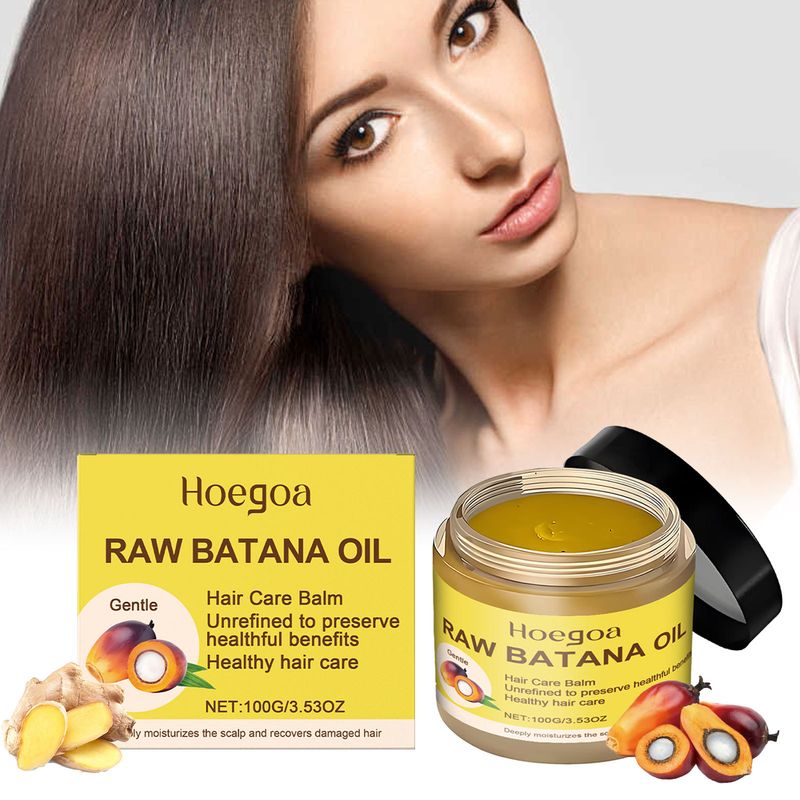Hoegoa Batana Crema Essenziale Detergente per Massaggio al Cuoio Capelluto Secco e Nutriente per Capelli_voghion.com