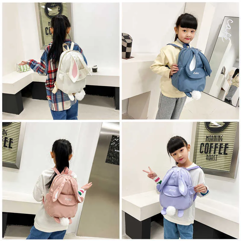 Borse da scuola per bambini Zaini da coniglio carino Animali Design Zaino per ragazze Zaino per bambini Borsa per bambino con coniglio per asilo con orecchie_voghion.com