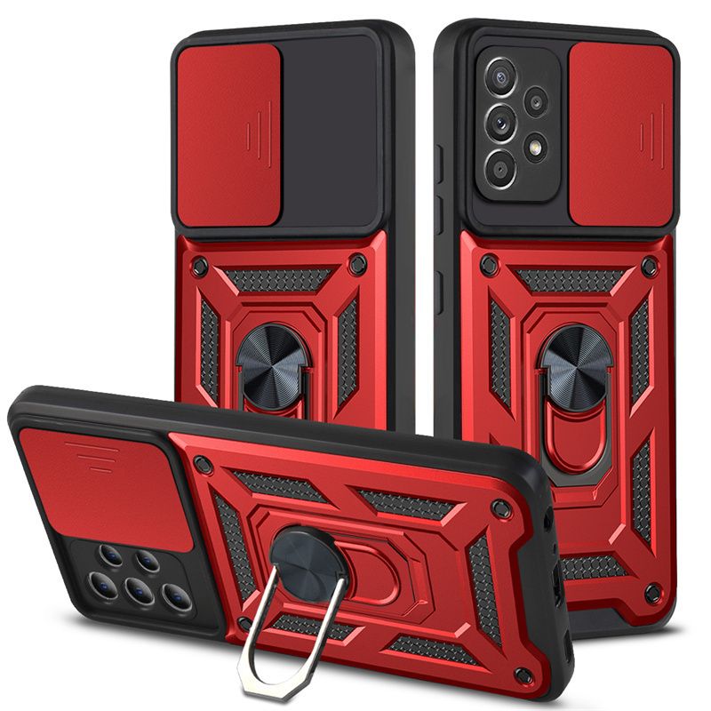 Liukukameran linssikotelot Samsung Galaxy S24 S23 S22 S21 S20 Ultra Plus -laitteelle, magneettinen rengasjalustakotelo Samsung S24 S23 FE -suojakuorelle_voghion.com