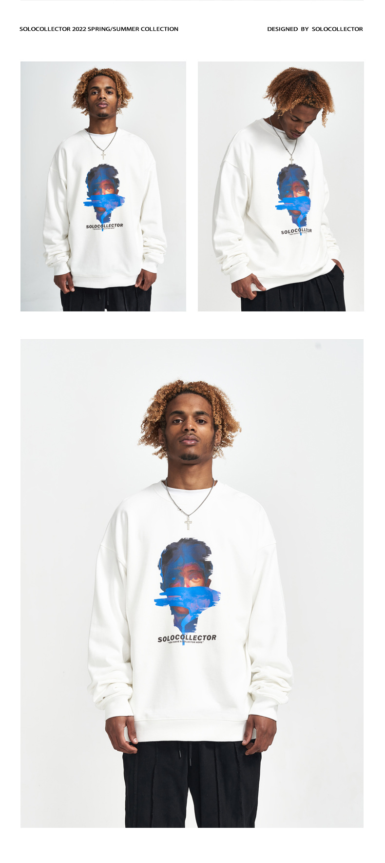 Neue Frühlingstrends für Herren, Markenpullover-Trends, Paar-Modell, lockeres T-Shirt mit Rundhalsausschnitt, lässige Top-Herrenbekleidung_voghion.com