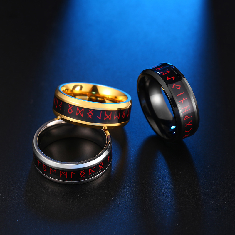 Ready Stock Ring Titanium Steel Mood Emotion Feeling Intelligent Temperature Sensitive Rings for Women Men Waterproof Jewelry_voghion.com