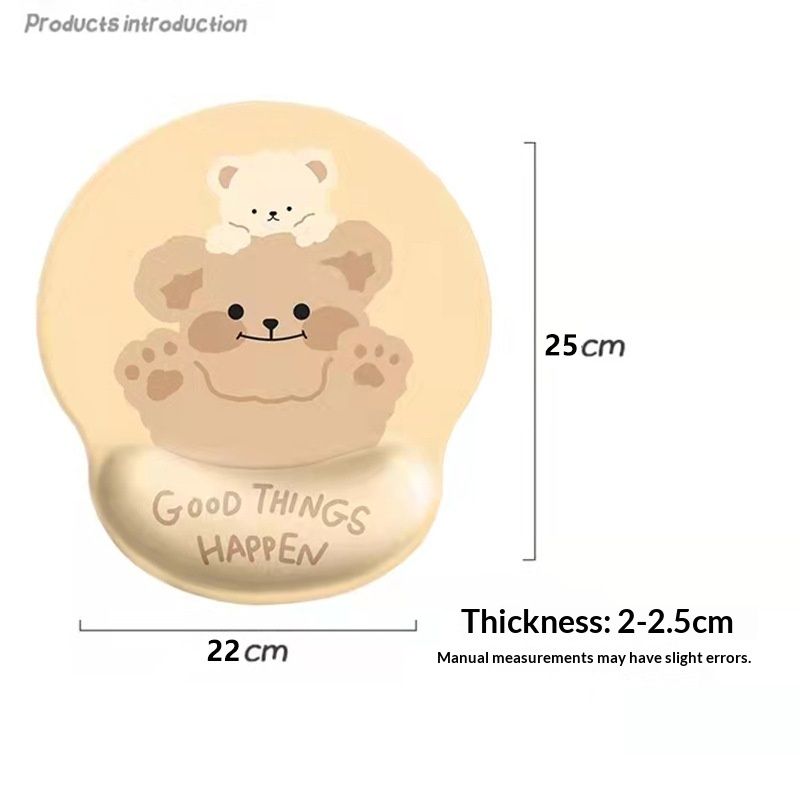 NeoGear Bärenmaus für Frauen, weiche, niedliche 3D-Silikon-Handgelenkauflage_voghion.com