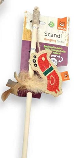 2 Lucky Fox Toys Stick 3 Series With Catnip Toy Stress Relief Cat Teasing Rod_voghion.com