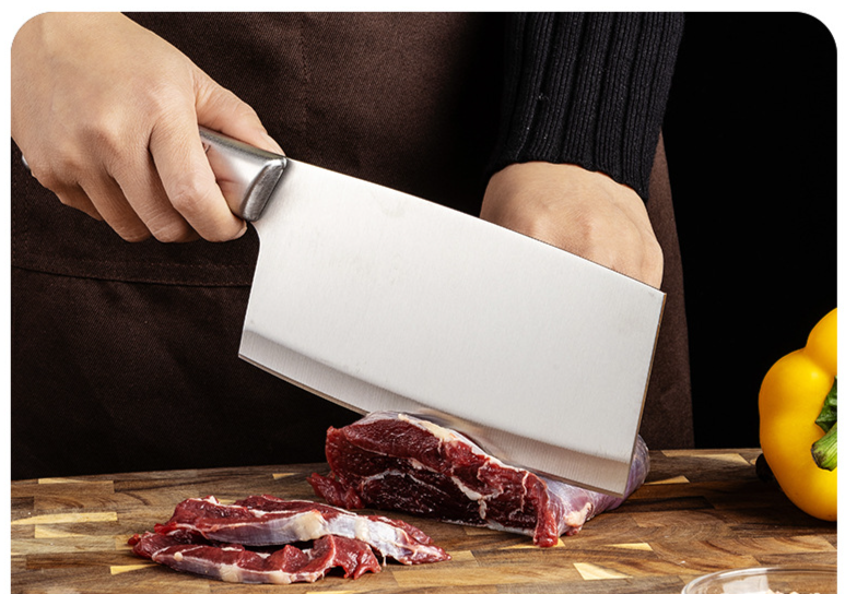 Stainless Steel Hollow Handle 8-Piece Kitchen Household Chef Meat Cutting Vegetable Fruit Multi-Purpose Knife Set_voghion.com