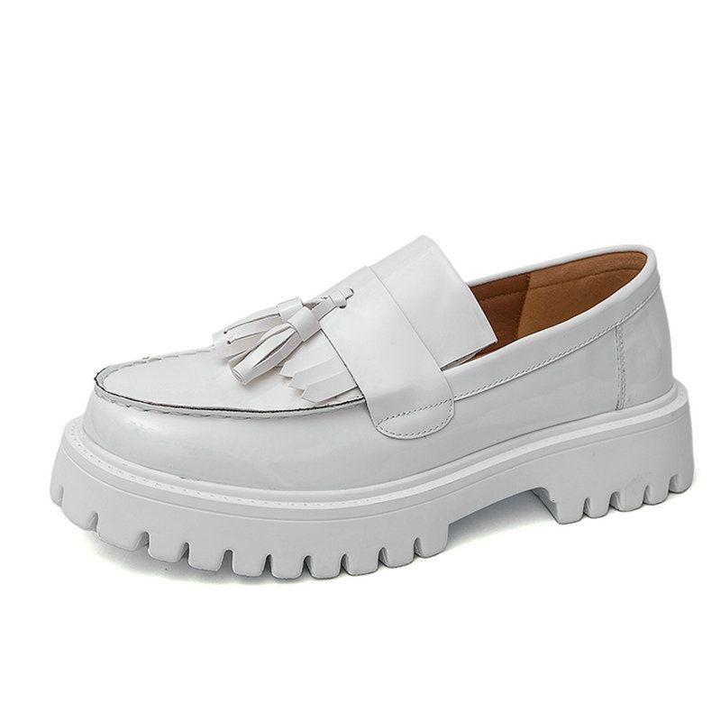 Brogue-Schuhe aus Leder mit dicker Sohle – elegant, modisch, vielseitig, lässig, auch für Hochzeiten geeignet._voghion.com