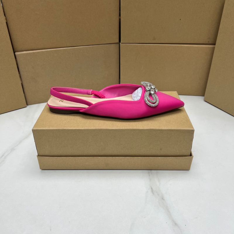 Pantofi dama comerț original comandă la modă fluture drill bandă arc confortabil plat pantofi dama_voghion.com