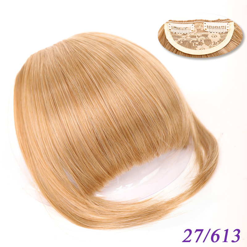 Włosy syntetyczne Peruki do sprzedaży bezpośredniej z prostymi grzywkami dla kobiet i podwójnymi bokobrodami_voghion.com