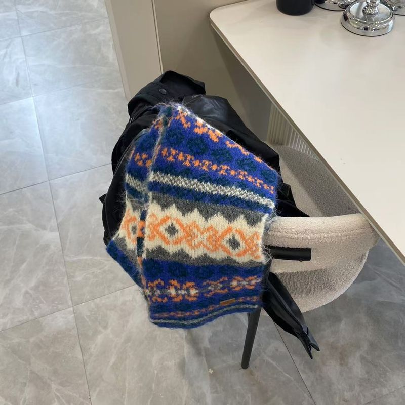 Sciarpa in maglia di lana da donna autunno/inverno 2025, nuova, calda e resistente al freddo_voghion.com