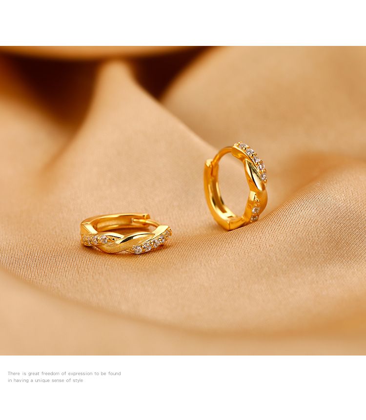 Eleganti orecchini a clip in argento sterling per donne in stile estivo_voghion.com